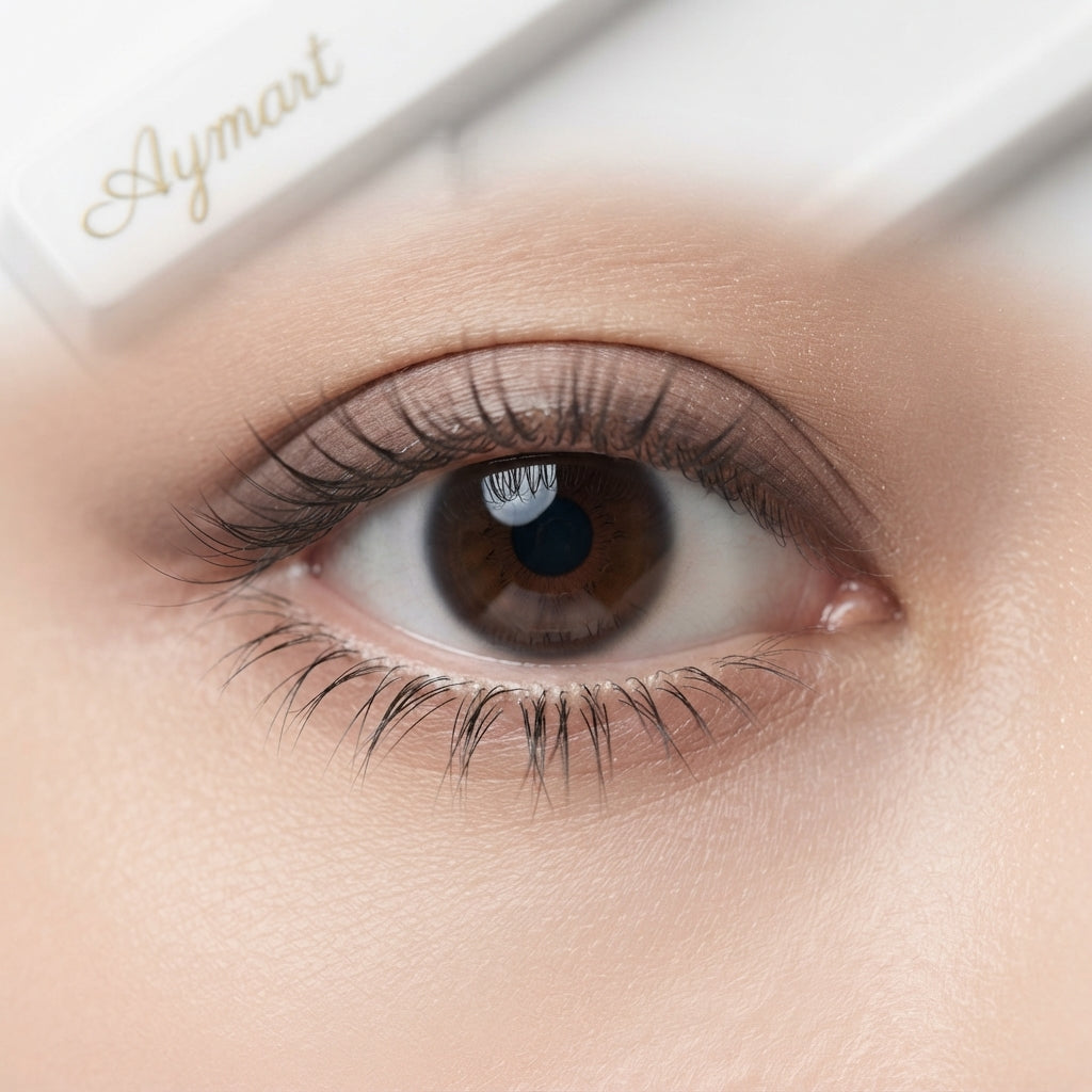 Aymart 10 Pairs Lower False Eyelashes – Wispy Natural Bottom Lashes with Clear Invisible Band for Manga Doll Eye Look