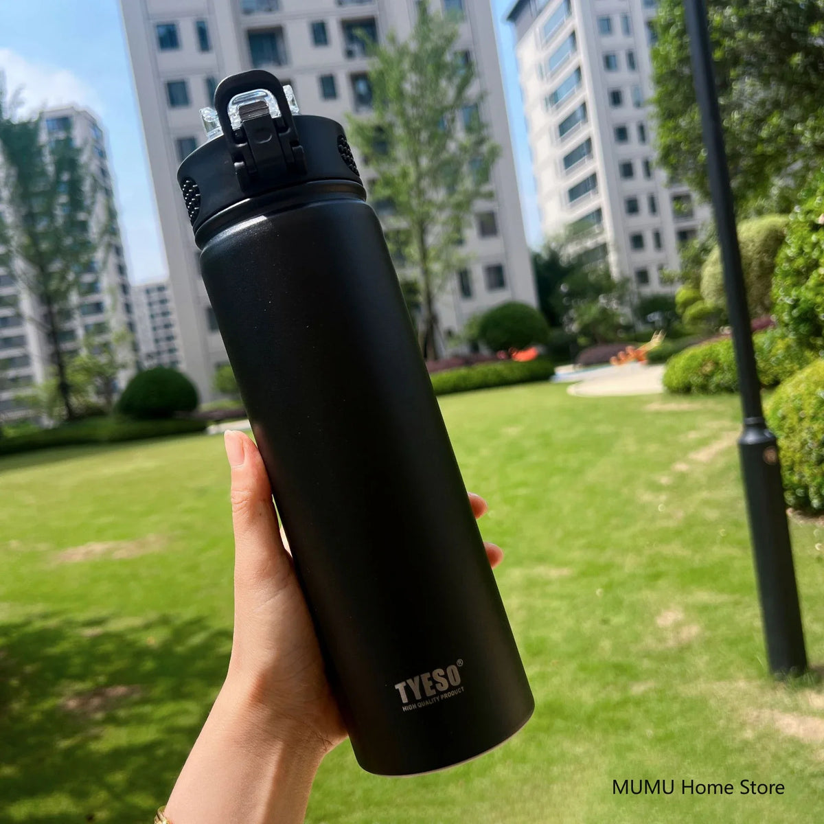 Thermos Bottle With Straw Stainless Steel Car Thermal Cup Sports Water Bottles Keeps Cold and Heat Thermal Mug