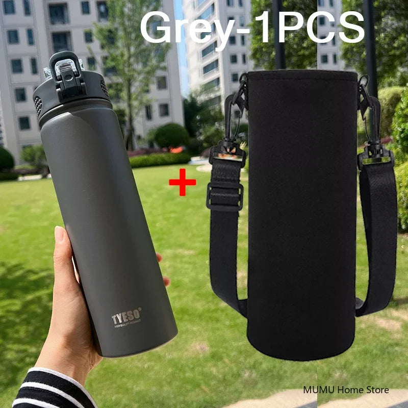 Thermos Bottle With Straw Stainless Steel Car Thermal Cup Sports Water Bottles Keeps Cold and Heat Thermal Mug