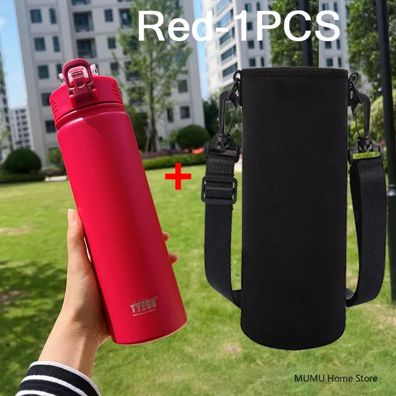 Thermos Bottle With Straw Stainless Steel Car Thermal Cup Sports Water Bottles Keeps Cold and Heat Thermal Mug