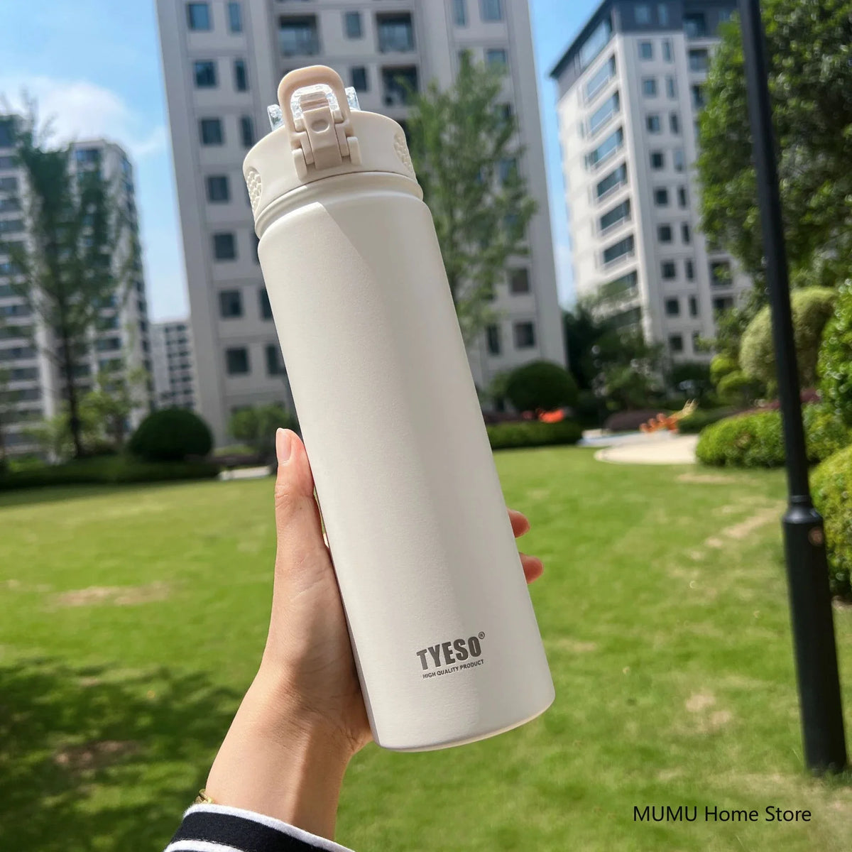 Thermos Bottle With Straw Stainless Steel Car Thermal Cup Sports Water Bottles Keeps Cold and Heat Thermal Mug