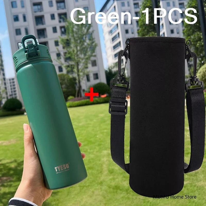 Thermos Bottle With Straw Stainless Steel Car Thermal Cup Sports Water Bottles Keeps Cold and Heat Thermal Mug
