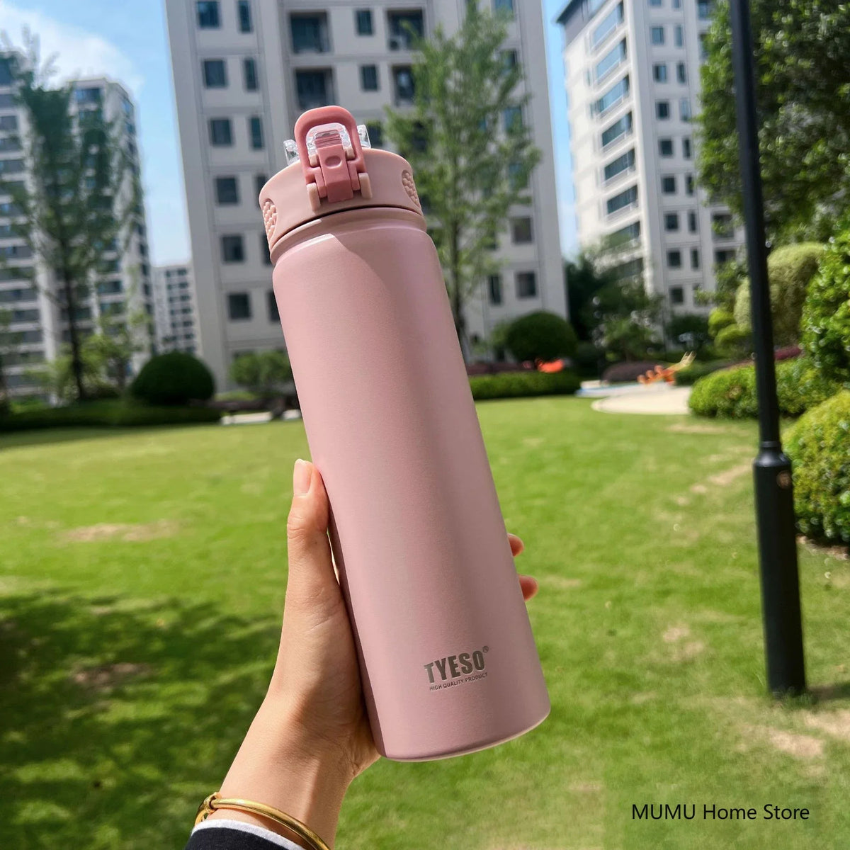 Thermos Bottle With Straw Stainless Steel Car Thermal Cup Sports Water Bottles Keeps Cold and Heat Thermal Mug