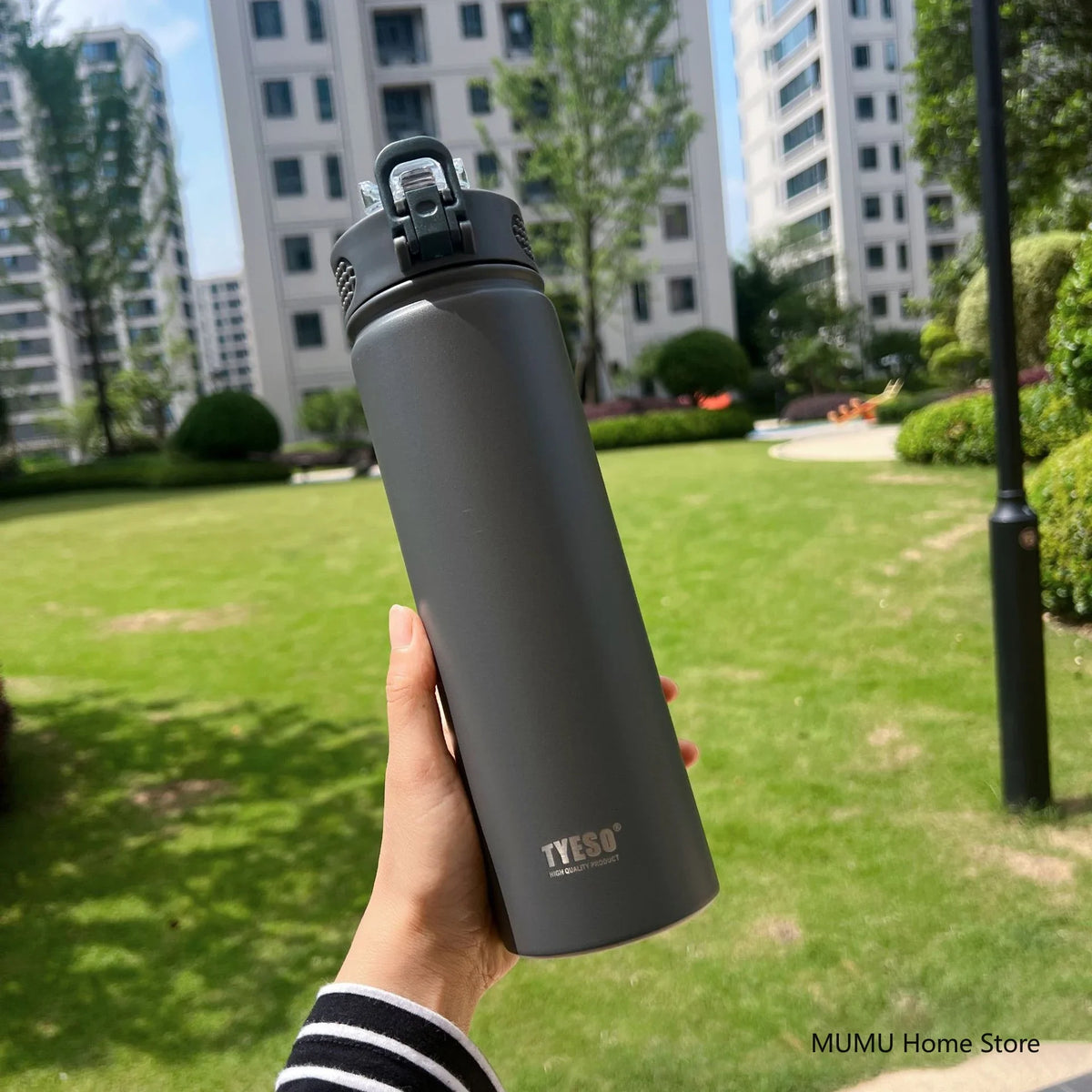 Thermos Bottle With Straw Stainless Steel Car Thermal Cup Sports Water Bottles Keeps Cold and Heat Thermal Mug