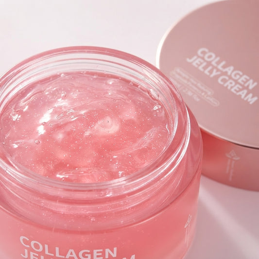 Aymart Collagen Jelly Cream 100ml – Hydrating Face Moisturizer for Radiant Firm Skin Elasticity Anti Aging Skincare Jar